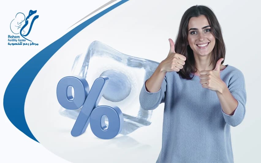 نسبة نجاح تجميد البويضات